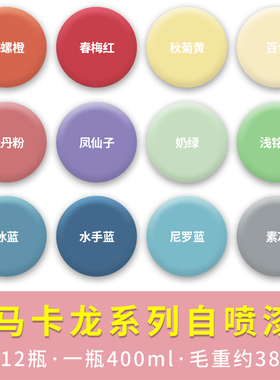 少女粉淡粉红色自喷漆紫色棕色甜马卡龙手办模型蒂芙尼蓝改色喷漆