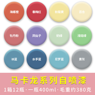 少女粉淡粉红色自喷漆紫色棕色甜马卡龙手办模型蒂芙尼蓝改色喷漆