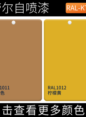 RAL1011棕米色劳尔自喷漆ral1012柠檬黄色油漆涂鸦改色工业翻新漆
