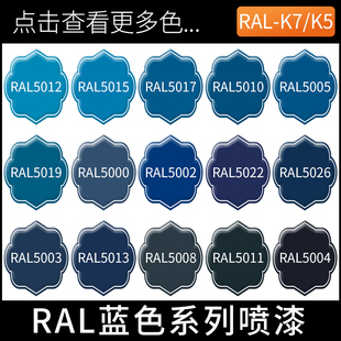 劳尔5019 5017交通蓝标识警告牌翻新机床设备机械修复喷漆 5015