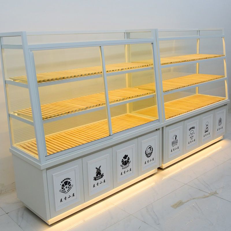 面包柜中岛展示柜边柜甜品店柜子展示柜玻璃透明饼干货架糕点烘焙