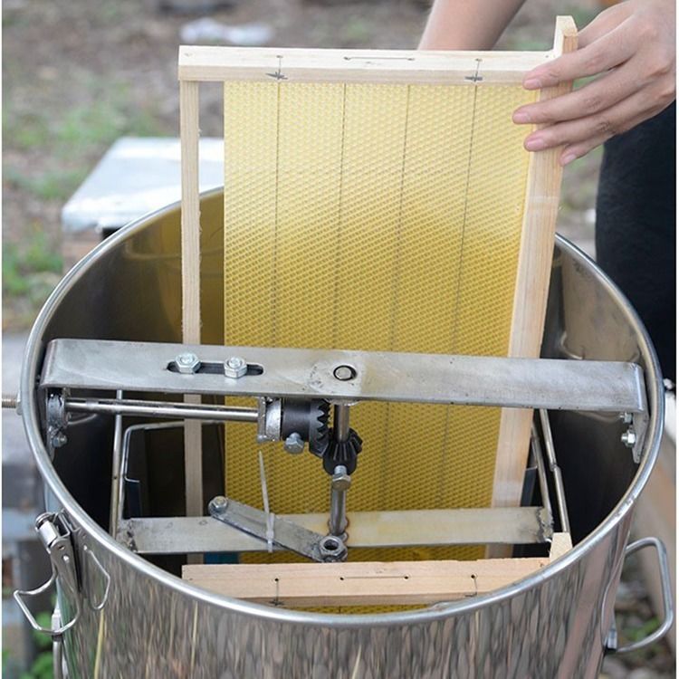摇蜜机小型蜂蜜摇糖机不锈钢中蜂蜜分离机家用养蜂工具蜜蜂打蜜机