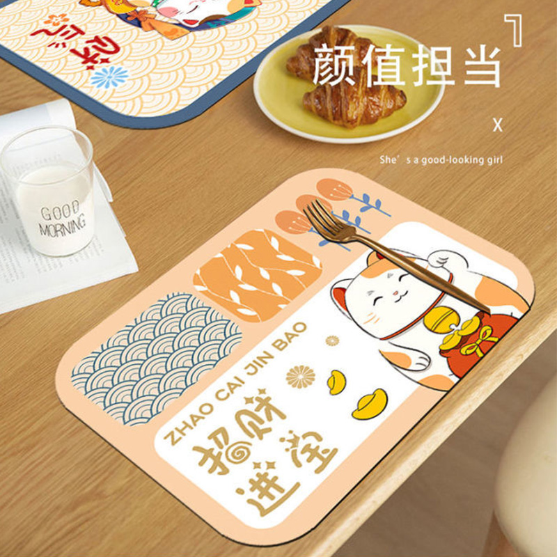 日式餐垫轻奢日式防水防油