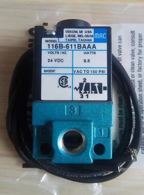 MAC电磁阀111B-116B-117B-130B-501-611-121-291 116B-611BAAA JM