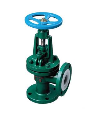 角式衬氟截止阀J44F46-16C 衬氟角式截止阀 DN50 80 100 125 150