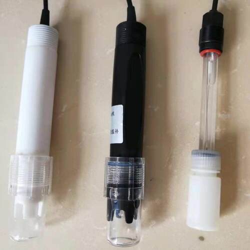 工业在线式PH四氟电极耐高温耐腐蚀强酸碱探头实时监测可温度补偿
