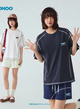 wohoo夏季情侣运动套装2026款