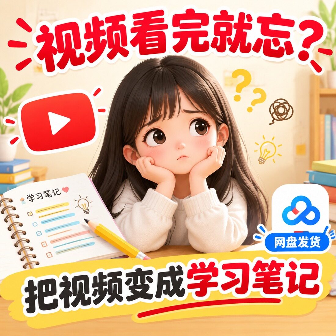 把视频看完就忘变成专业学习笔记高效整理超优质特别干货网盘发货