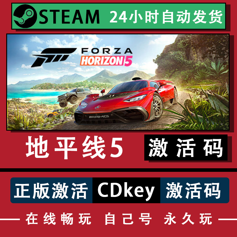 steam正版极限竞速地平线5激活码入库地平线CDKKey全DLC在线联机 电玩/配件/游戏/攻略 STEAM 原图主图