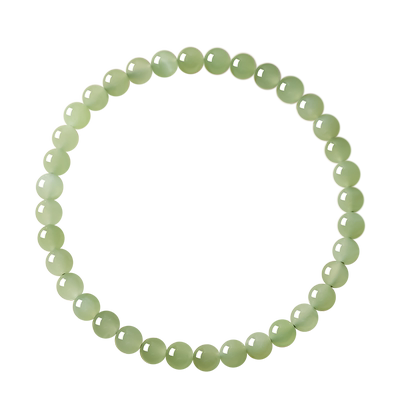 【孙千同款浅冰晴和田玉手串】