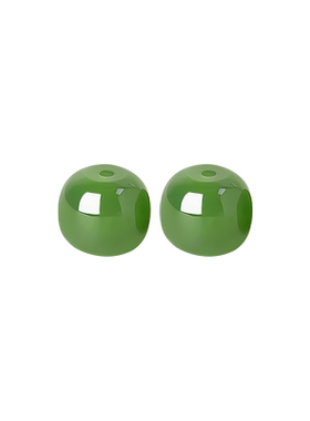 和田玉手串女款天然和田玉石大孔珠子手链串珠子散珠手工diy配饰