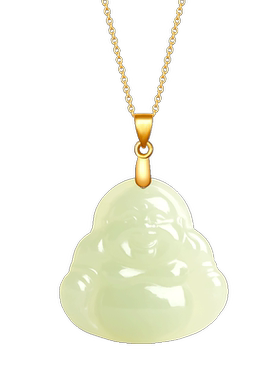 本命年和田玉佛牌吊坠正品玉坠