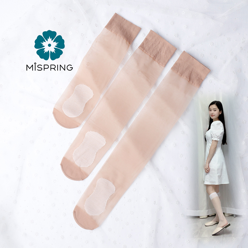 永春中筒丝袜超薄防勾丝短筒加长筒袜宽罗口棉底防滑丝袜