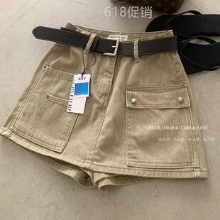 LOW BETTARY68609时尚牛仔短裙裤女夏2026新款韩版休闲a字工装裙