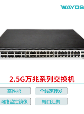 维盟WS8052GX万兆WS6048/48口2.5G交换机4个10G万兆SFP+光口企业级电竞酒店网咖商城组网万兆交换机端口镜像