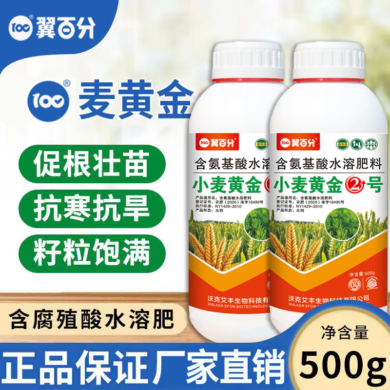 麦黄金小麦高产增产叶面肥顿八专用复合粒粒饱套餐抗寒防冻壮苗