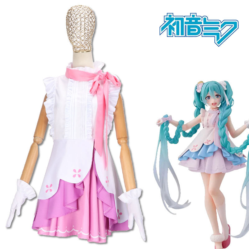 【现货】初音cos服 长发公主甜美可爱未来lolita服装游戏miku