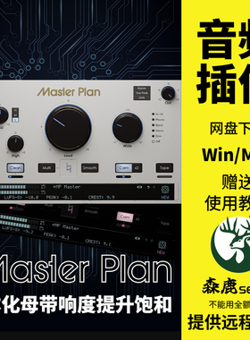 Musik Hack Master Plan母带处理响度提升一体化混音插件Win/Mac