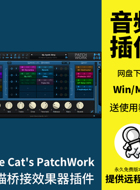 Blue Cats PatchWork蓝猫桥接效果器插件ProTools桥接工具Win/Mac
