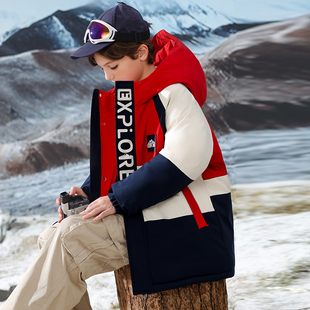 中长款男童羽绒服秋冬季新款儿童中大童保暖洋气宽松童装外套