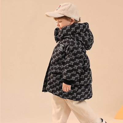 中长款加厚儿童羽绒服