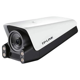 tplink 800万POE全彩监控摄像头 AI人脸识别抓拍摄影头 室外防水家用工厂工地4k超清枪机 人形车辆侦测监控器