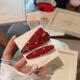 发夹时尚 韩国东大门新款 洋气红色爱心小马ab版 潮流百搭发饰头饰