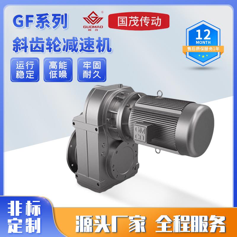 GF系列斜齿轮减速机平行轴减速齿轮箱卧式硬齿面齿轮变速箱