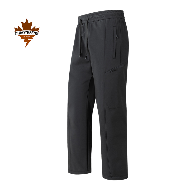 加绒冲锋裤男工装裤加厚防风裤子