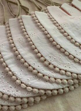 1Pc Cotton Embroidery Double Sided Baby Bibs Baby Girls Sali