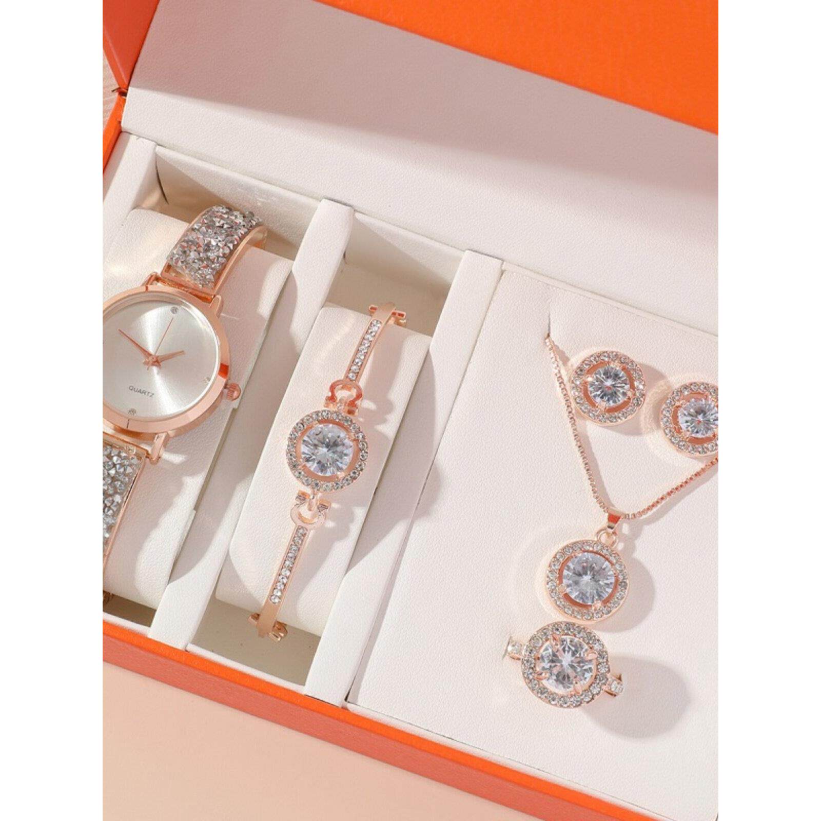 Fashion diamond women's watch bracelet necklace 手表手炼