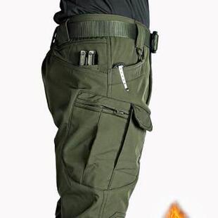 Men Straight Leg Cargo Pants Loose Casual Tactical Work