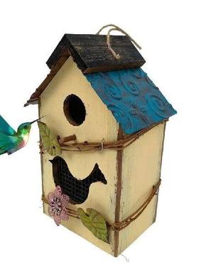 Wooden Bird Houses Cute Hangable Wood Outside Bird House