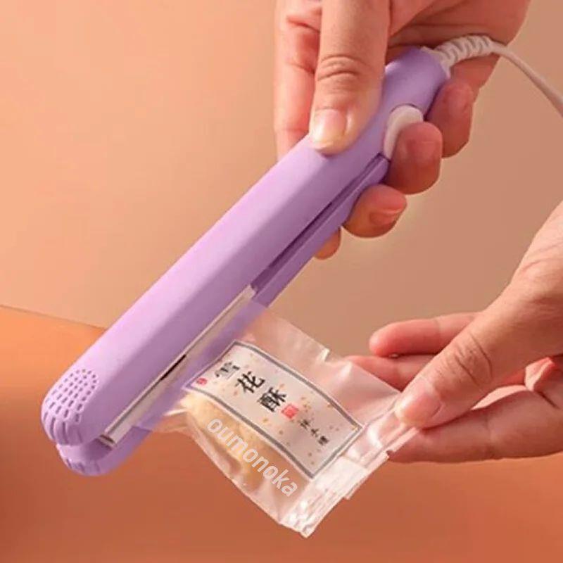 Mini Plastic Bag Sealer Machine Storage Bag Clip Vacuum Seal