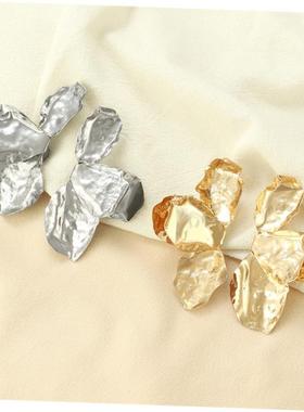 retro Fashion exaggeration Senior sense flower earring花耳钉