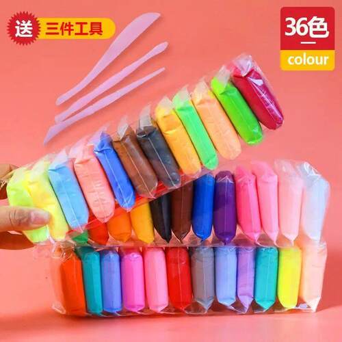 Creative Kids Magic Clay Set: 36-Color Ultralight Air Dry Cl