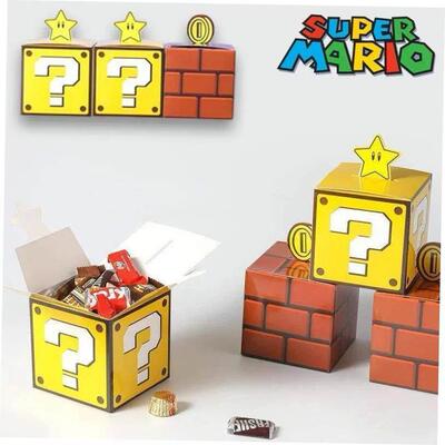 Super Mario Bros Party Candy Cute Gift Box Christmas Gift Bo