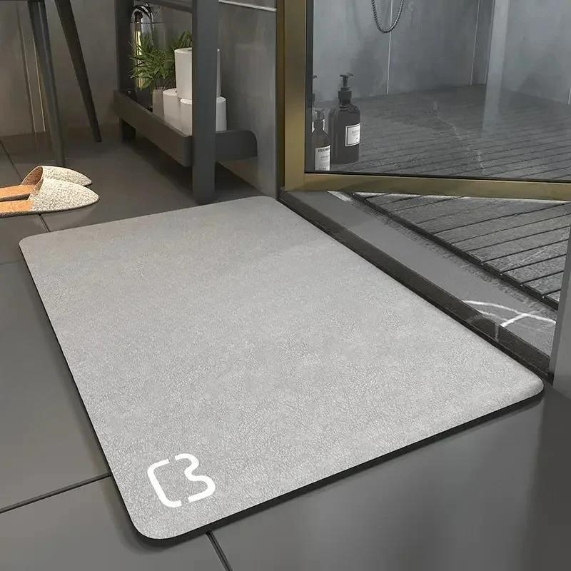 Diatom Mud Solid Super Absorbent Floor Mat Non-slip Bath Mat