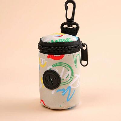 Hangable Dog Poop Bag Dispenser Zipper Dogs Walking Accessor