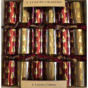 圣诞拉炮含玩具纸帽英文笑话Christmas crakcer6支14寸圣诞聚会用