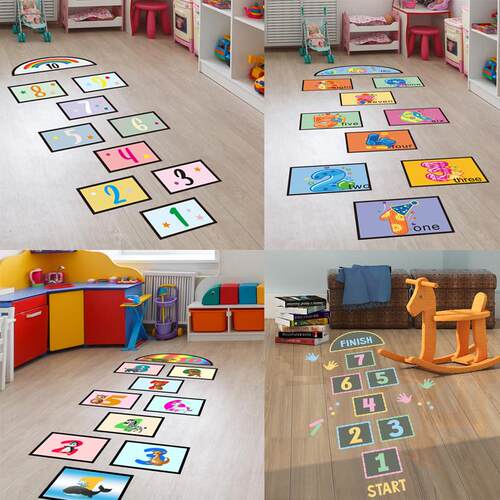 Cartoon Digital Grid Children