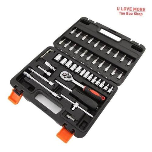 46pcs Tool Sets Car Repair Tool Kit Wrench Set Head Ratchet