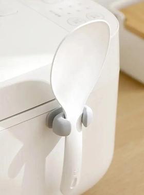 Rice Spoon Holder Silicone Storage Rack, Kitchen Wall-Mounte
