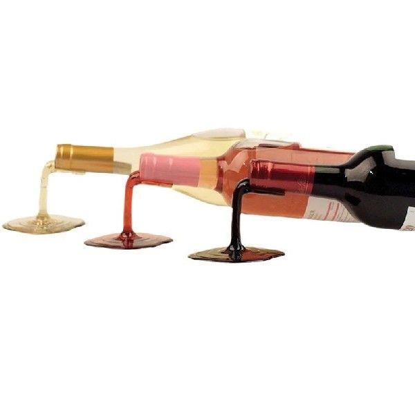 3PCS Unique Tilt Wine Rack Fashionable Wine Storage Holder