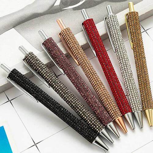 Glitter Sequin Crystal Pen 1.0mm Black Refill Ballpoint Pen