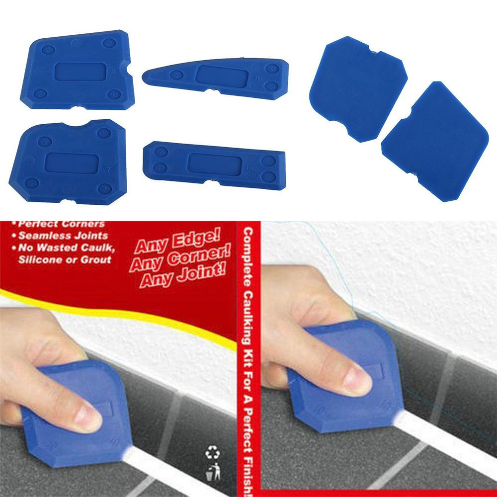 4Pcs Caulking Tool Kit Silicone Joint Sealant Spreader Spatu