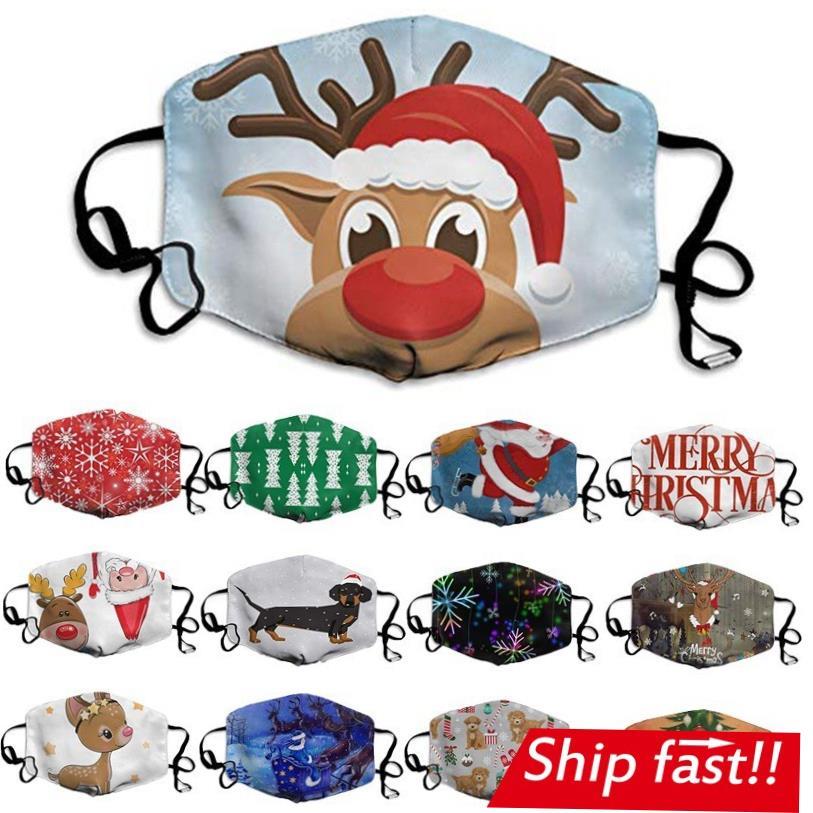 Christmas adults unisex face masks windproof mask party 圣诞