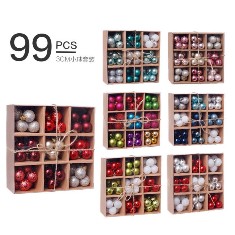 christmas decoration?tree 3cm/99pcs Christmas ball pendant
