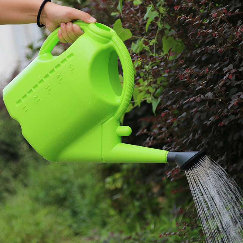 塑料洒水壶5L8L10L长嘴加