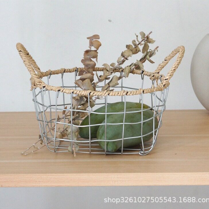 北欧铁艺手工编家用水果